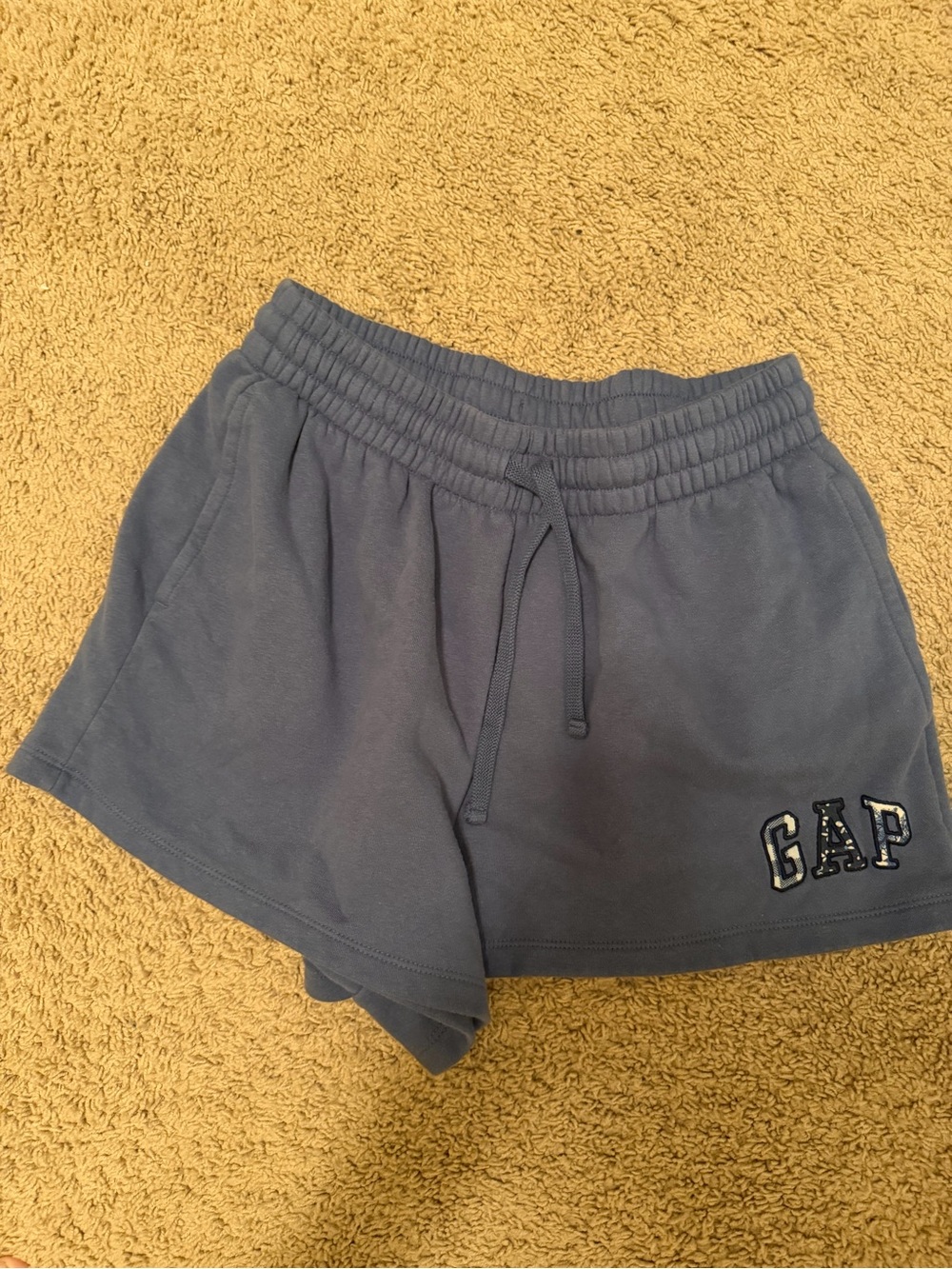 GAP Women's Slate Blue Drawstring Athletic Shorts